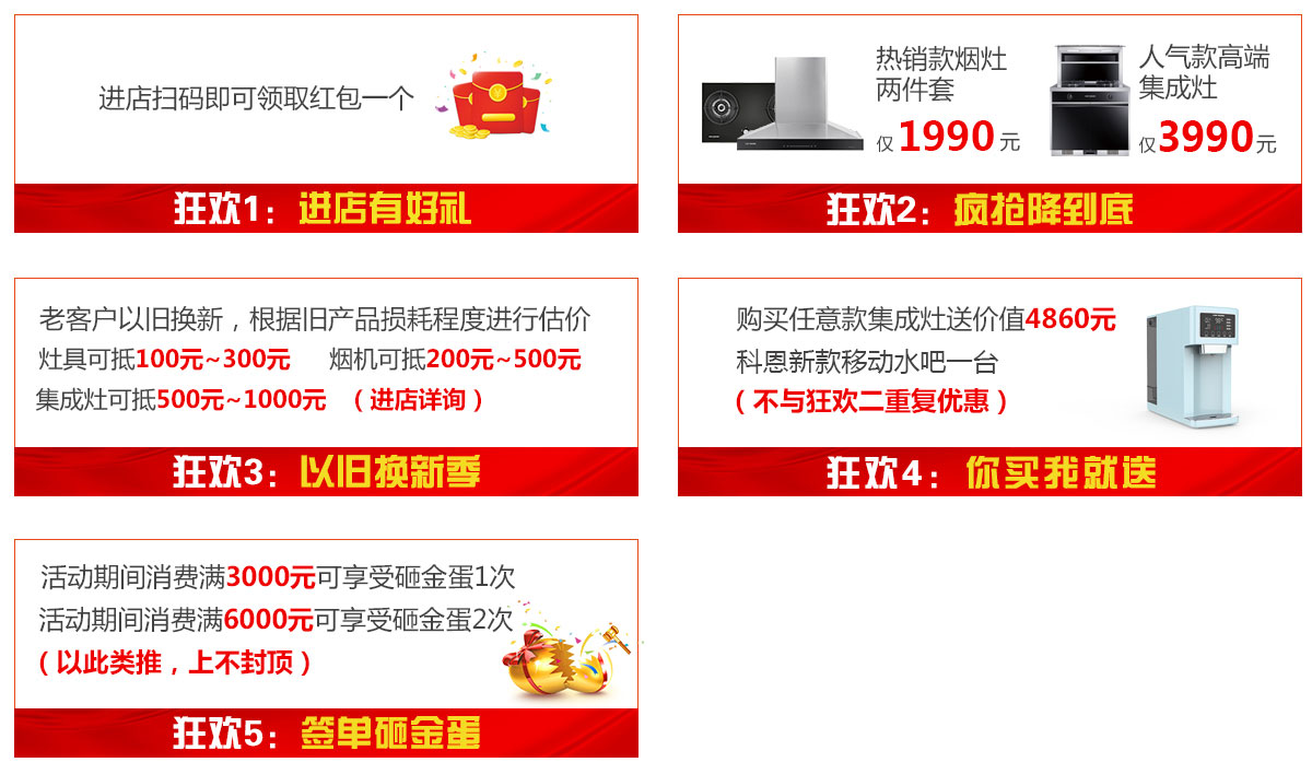 2019年6月活動，618狂歡趴-科恩電器帶回家