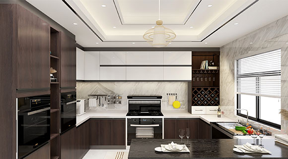 開放式廚房必備十大品牌科恩蒸烤消一體變頻大吸力集成灶，給力！