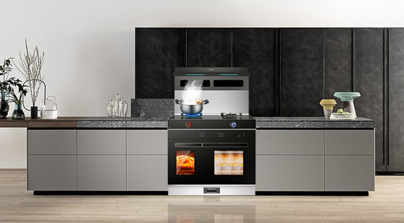 駕馭美食,輕而易舉!科恩S450變頻大吸力蒸烤消一體集成灶喚醒廚房美味